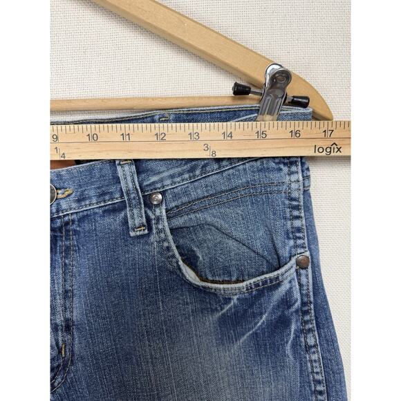 Wrangler Bootcut Men's Jeans Blue Denim Sz 33x36 (34) Cowboy Rancher Rodeo Work - Picture 6 of 16